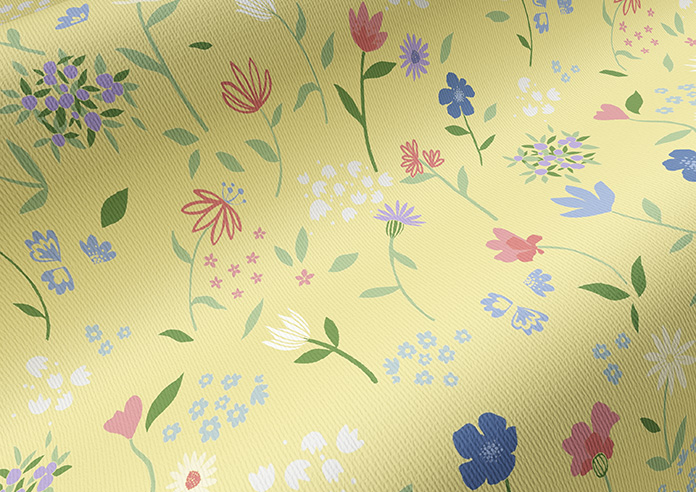 Cottage Garden, Pastel Yellow - Roller Blind - Image 4